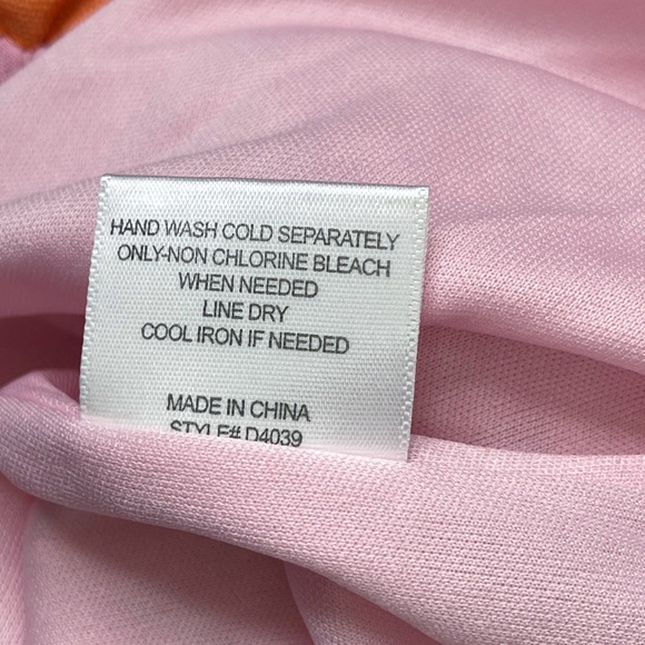 NWT Kiki + Mason Colorblock Ruffle Top Linen Blend Maxi Dress Large - Picture 10 of 10